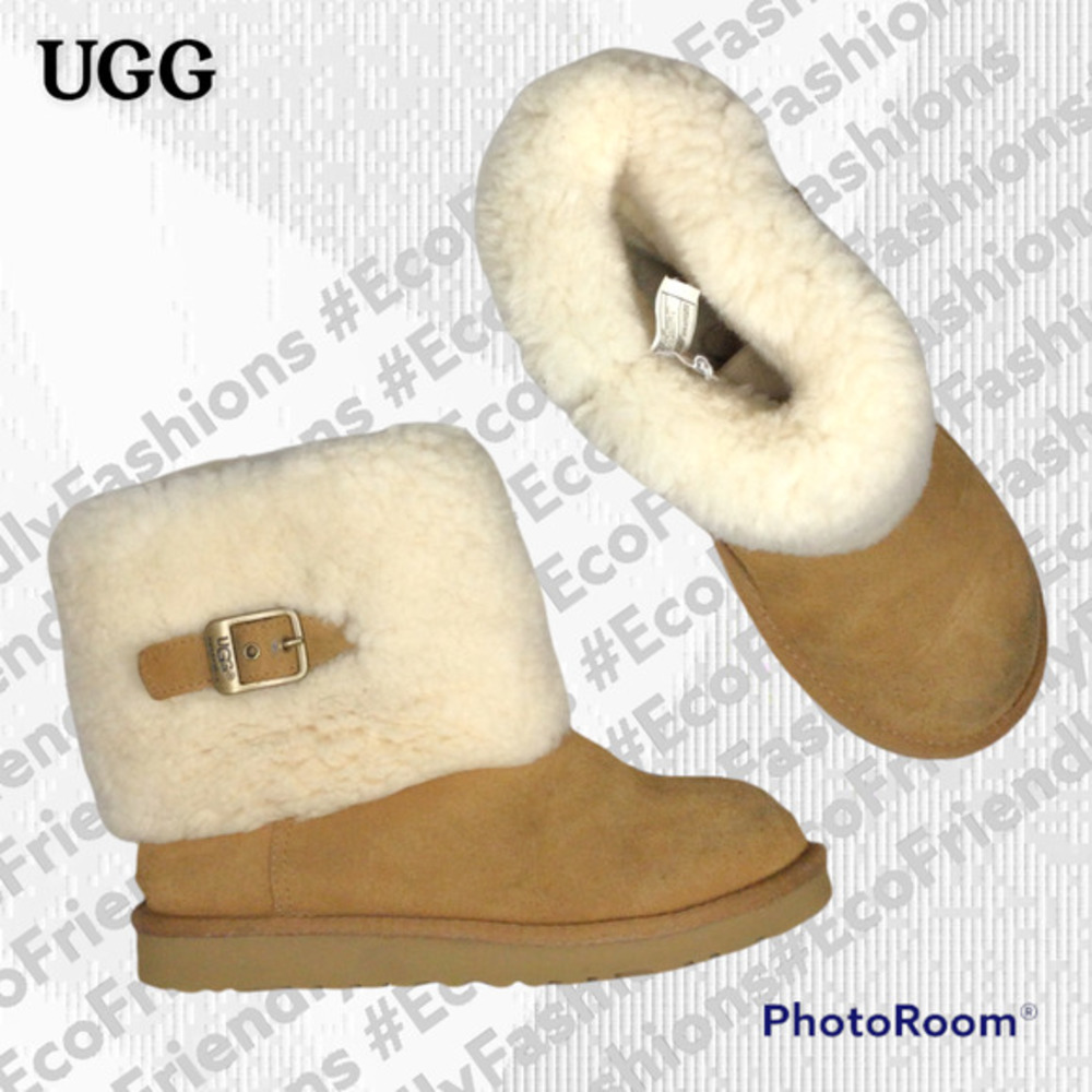 UGG Brown Elle Boot Pull On Round Toe Casual Size US 3